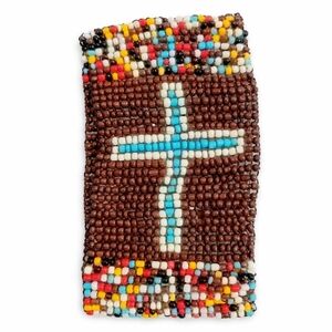 True & Co. Multicolor Beaded Bracelet cross religous jewelry unisex gift